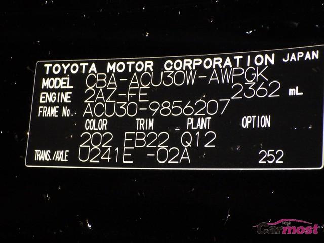 2008 Toyota Harrier CN 02524732 Sub18