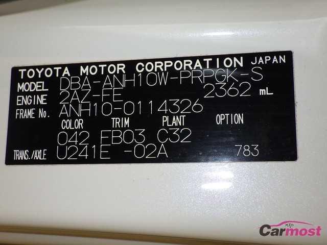 2005 Toyota Alphard G CN 04097868 Sub14