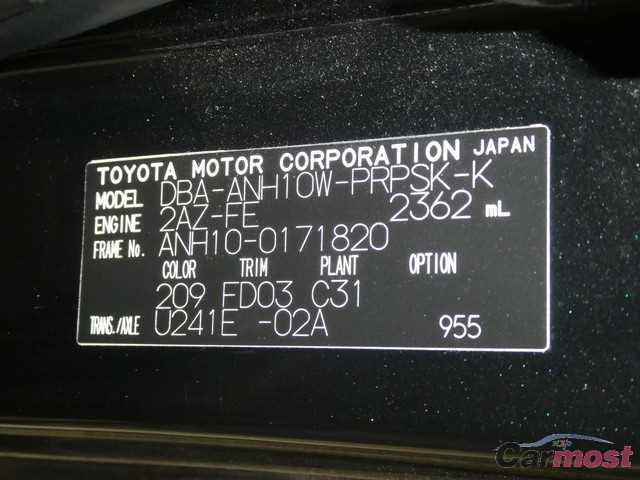 2007 Toyota Alphard G CN 04952008 Sub16