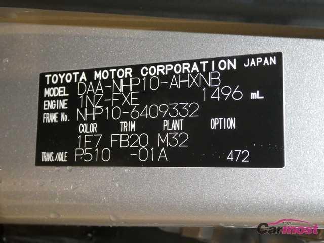 2015 Toyota AQUA 05341861 Sub18