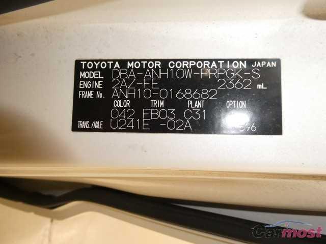 2007 Toyota Alphard 10183115 Sub14