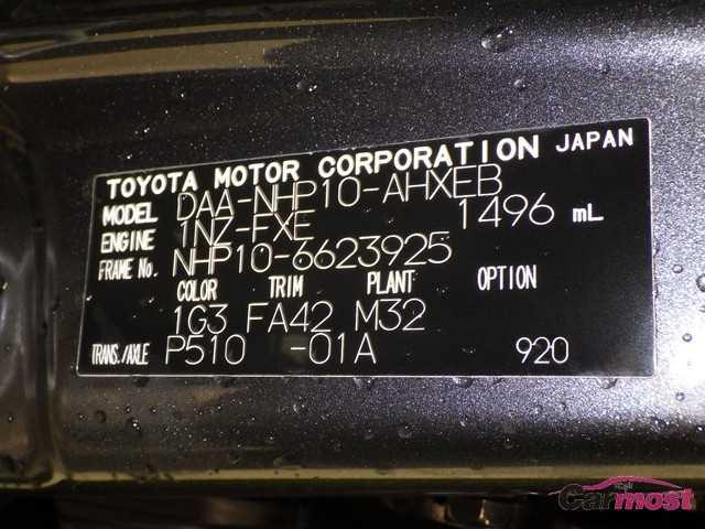 2017 Toyota AQUA 25079594 Sub17