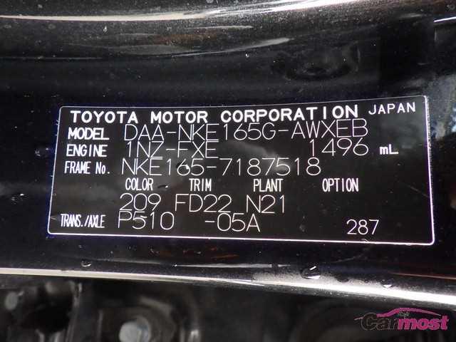 2018 Toyota Corolla Fielder CN F06-C55 Sub4